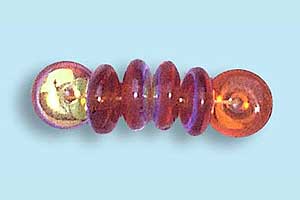 6mm Czech Pressed Glass Rondell Beads-Smoke Topaz AB