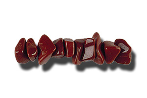 Red Jasper Semi-Precious Gemstone Bead Chips, 16" Strands
