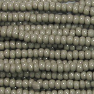 11/o Hex Seed Bead Matte-Color Opaque Gray - Beads Gone Wild