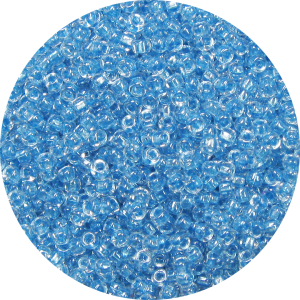 11/0 Metallic Lined Luster Aqua Blue Japanese Seed Bead 709