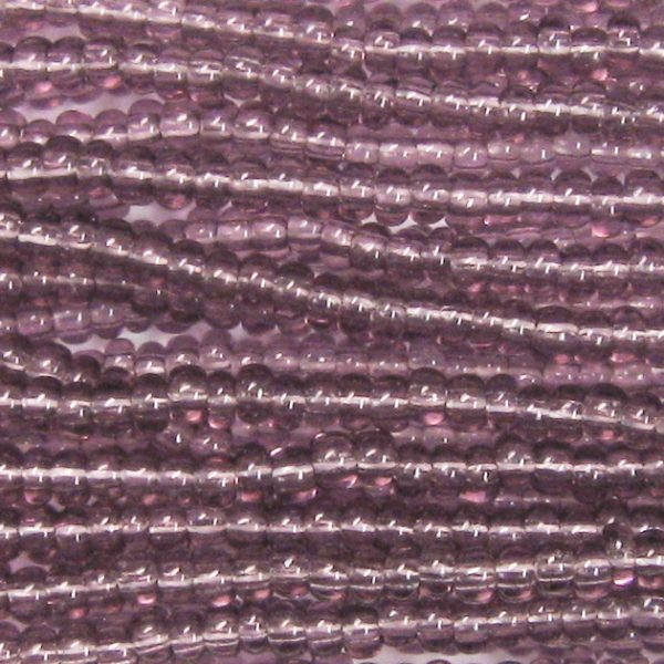 14/0 Czech Seed Bead, Transparent Light Amethyst