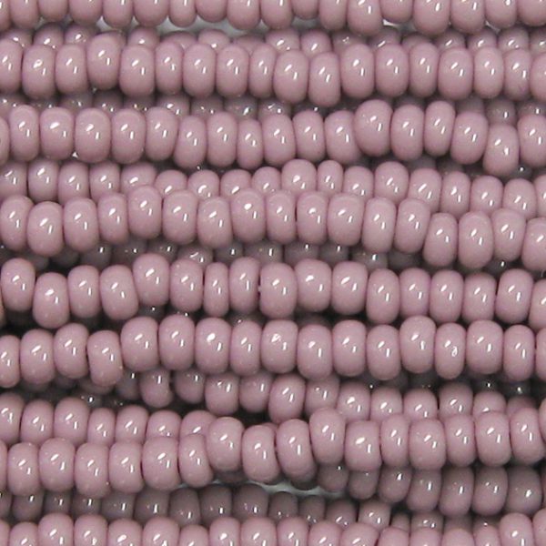 8/0 Czech Seed Bead, Opaque Lavender