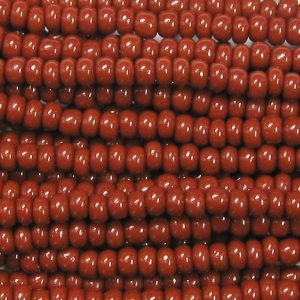 8/0 Czech Seed Bead, Opaque Brown