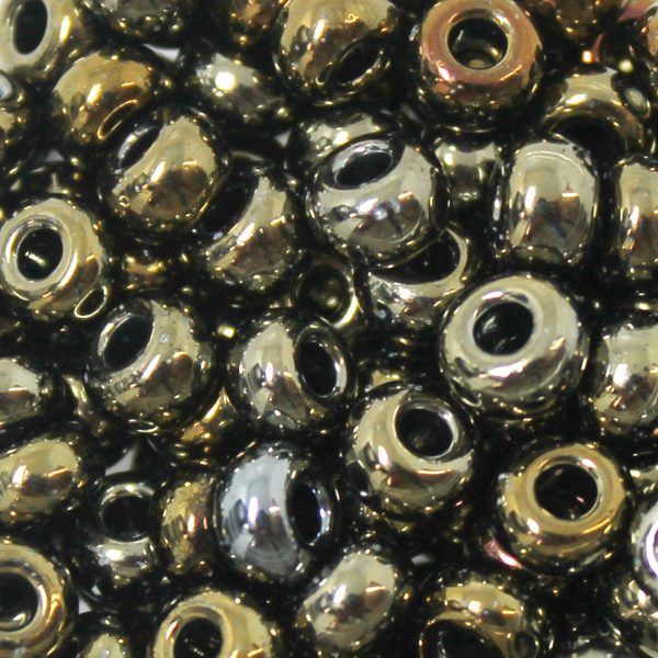 2/0 Czech Seed Bead Brown Iris