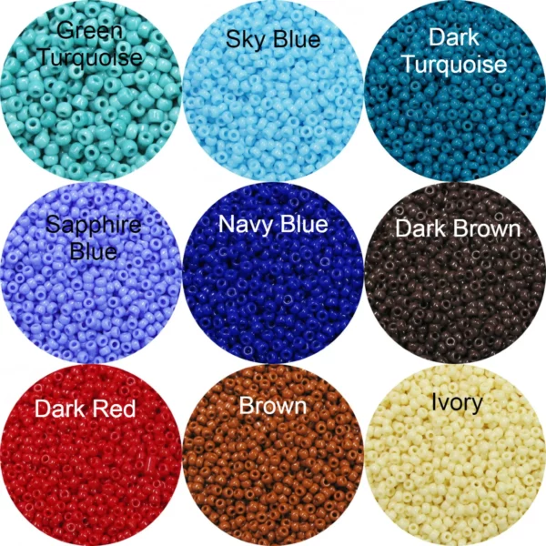 11/0 Japanese Seed Bead Opaque Variety Pack, 23 Colors – Garden of Beadin'