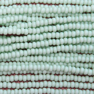 11/0 Czech Opaque Celadon Tint Seed Bead