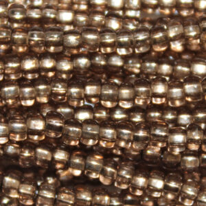 6/0 Czech Seed Bead Silver Lined Dark Colorado Topaz Tint