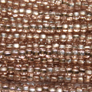 6/0 Czech Seed Bead Silver Lined Burnt Umber Tint