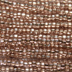 8/0 Czech Seed Bead Silver Lined Burnt Umber Tint