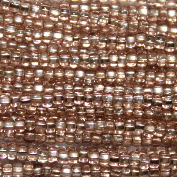 8/0 Czech Seed Bead Silver Lined Burnt Umber Tint