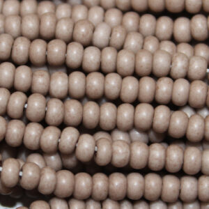 6/0 Czech Seed Bead Frosted Opaque Concrete Tint