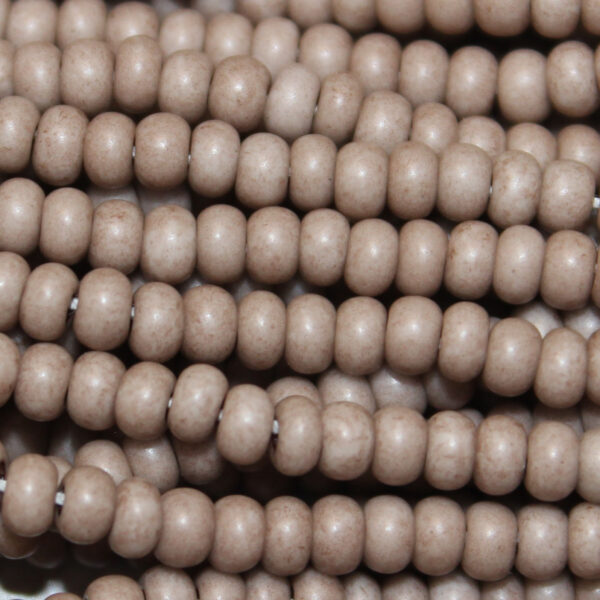 6/0 Czech Seed Bead Frosted Opaque Concrete Tint