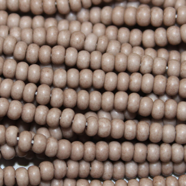 8/0 Czech Seed Bead Frosted Opaque Concrete Tint