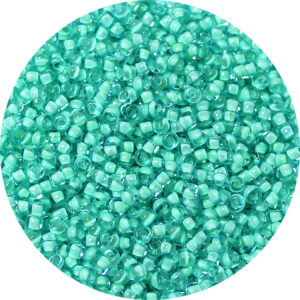 11/0 Matsuno M.G.B. Japanese Seed Bead Seafoam Lined Teal