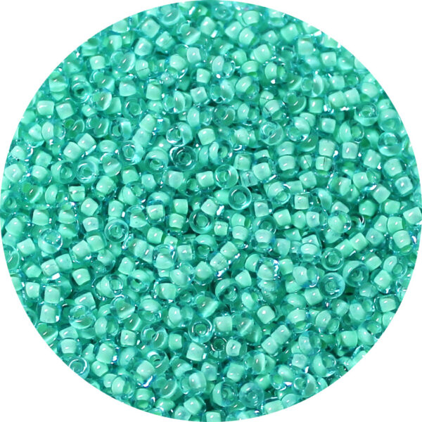 11/0 Matsuno M.G.B. Japanese Seed Bead Seafoam Lined Teal