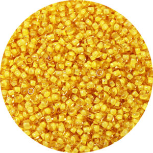 11/0 Matsuno M.G.B. Japanese Seed Bead Yellow Lined Topaz