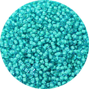 11/0 Matsuno M.G.B. Japanese Seed Bead Seafoam Lined Aqua Blue