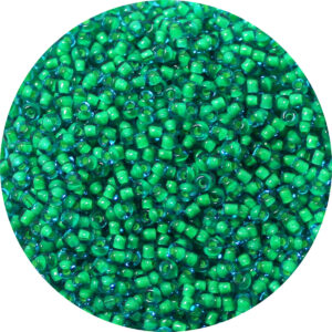 11/0 Matsuno M.G.B. Japanese Seed Bead Mint Green Lined Emerald