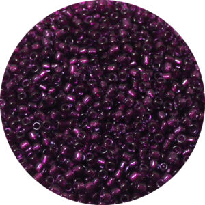 11/0 Matsuno M.G.B. Japanese Seed Bead Cranberry Shimmer Lined Pink