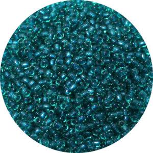 11/0 Matsuno M.G.B. Japanese Seed Bead Emerald Shimmer Lined Teal