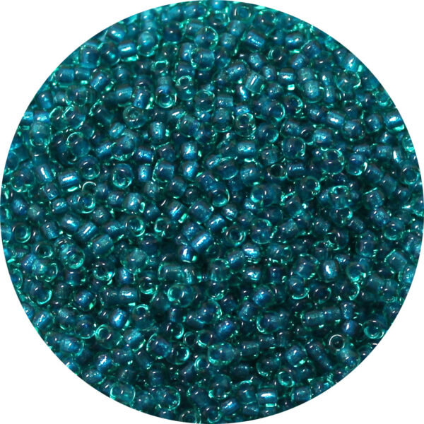 11/0 Matsuno M.G.B. Japanese Seed Bead Emerald Shimmer Lined Teal