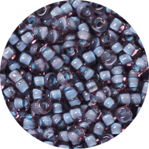 6/0 Matsuno M.G.B. Japanese Seed Bead Baby Blue Lined Amethyst