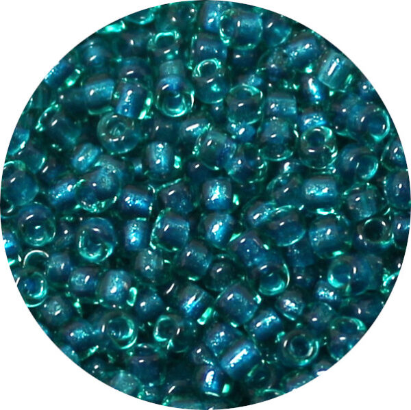 6/0 Matsuno M.G.B. Japanese Seed Bead Emerald Shimmer Lined Teal